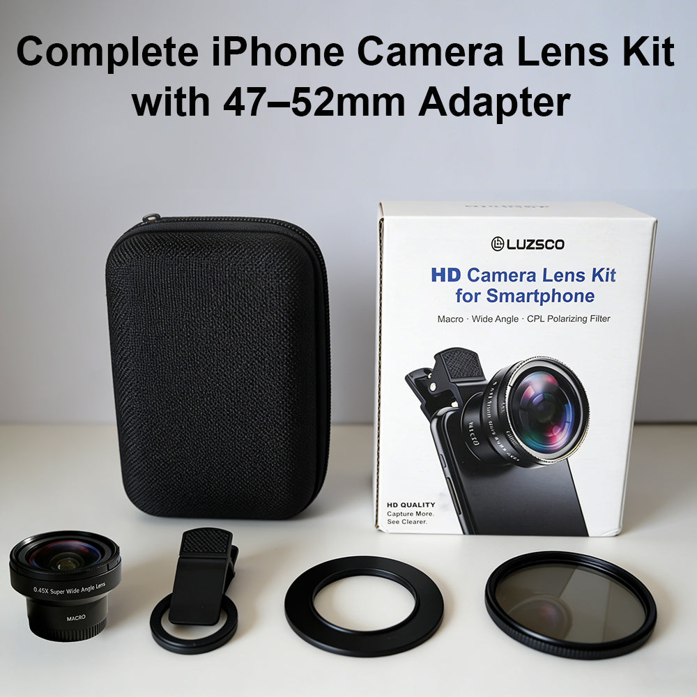 3-in-1 Clip-on Phone Camera Lens Kit – Macro, Wide Angle & CPL Filter for Smartphone Photography