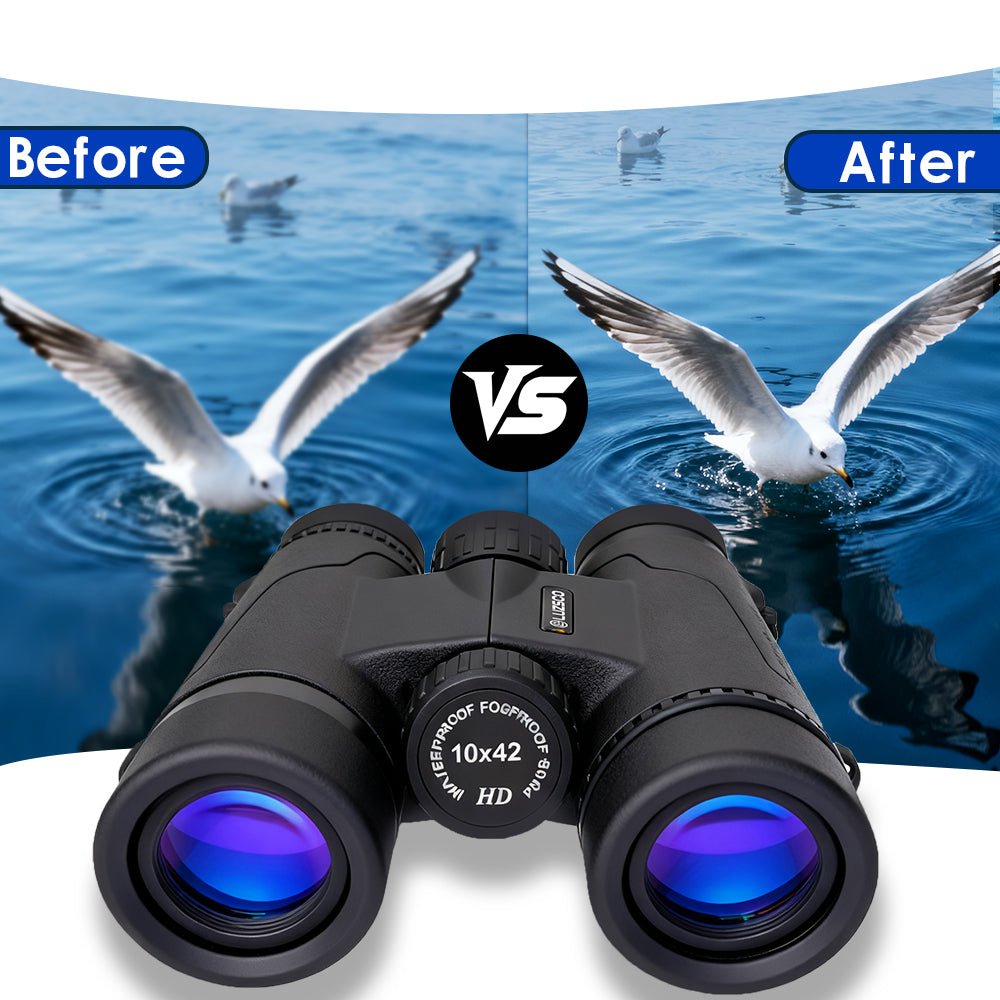 10x42 HD Binoculars for Adults High-Powered – Waterproof Binoculars with Clear Wide View - Luzsco