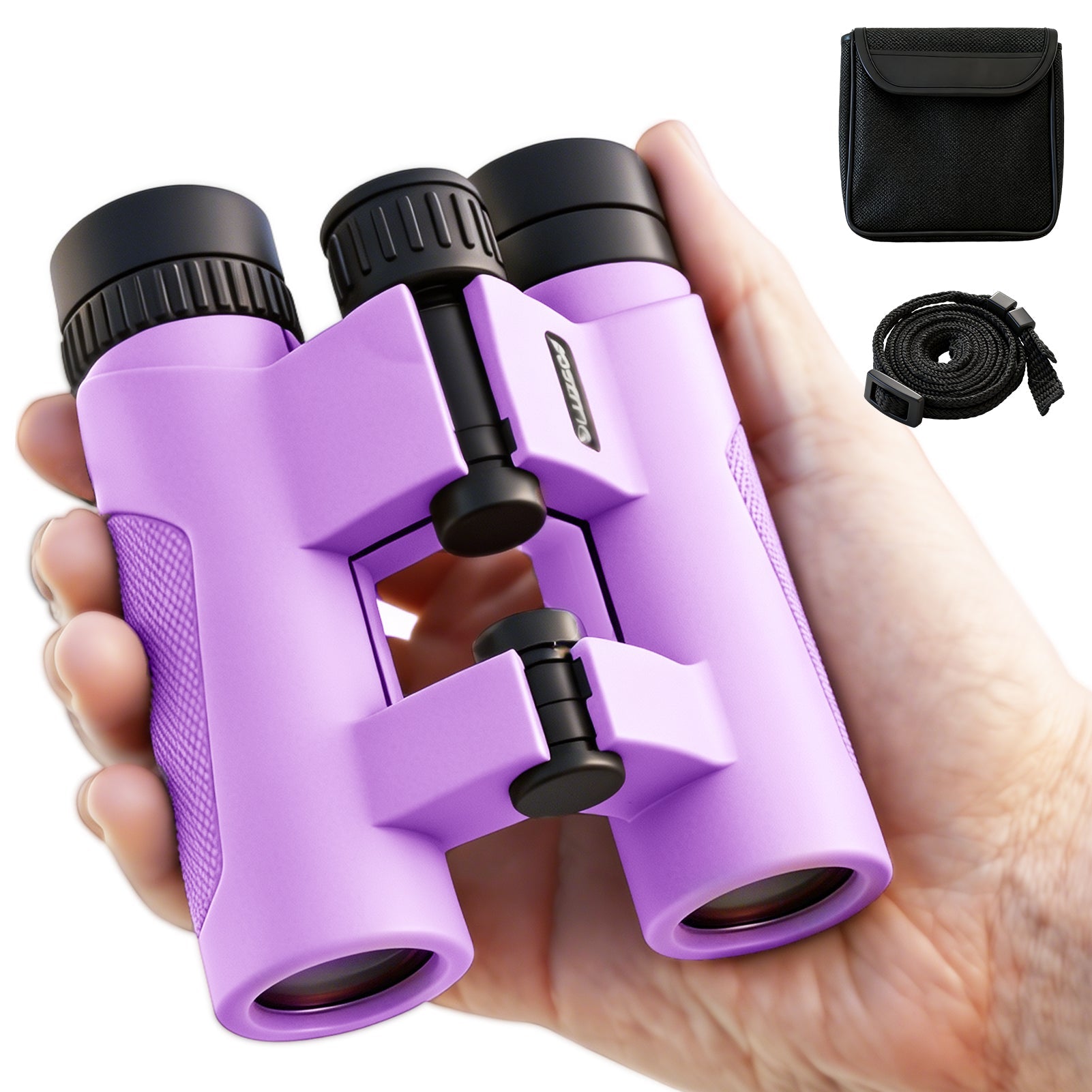 Binoculars for Kids 8 - 12, 10x25 Kids Binoculars for Nature Exploration, HD Childrens Binocular for Bird Watching, Hiking, Camping, Outdoor Adventure - Luzsco