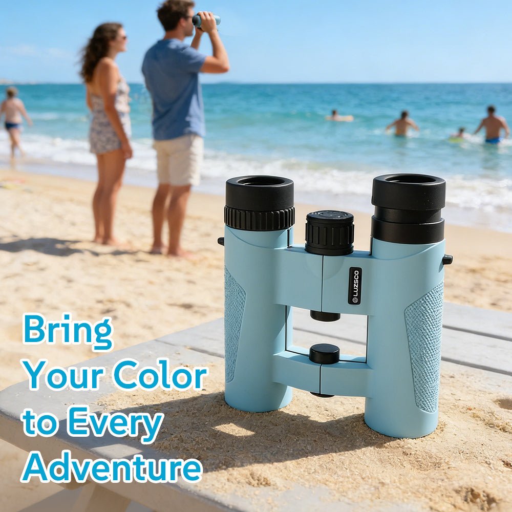 Binoculars for Kids 8 - 12, 10x25 Kids Binoculars for Nature Exploration, HD Childrens Binocular for Bird Watching, Hiking, Camping, Outdoor Adventure - Luzsco