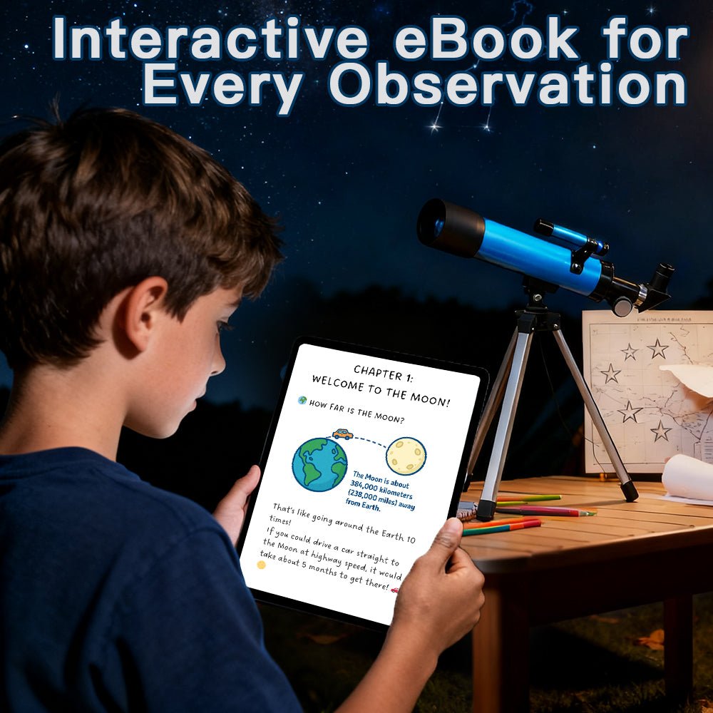 Kids Telescope 20X-66X Astronomical Beginner Telescope with Tripod